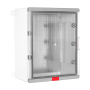 Cutie distributie IP67 din ABS gri, usa transparenta, placa metalica, 400x500x240 mm PS405024 Plastim - 1